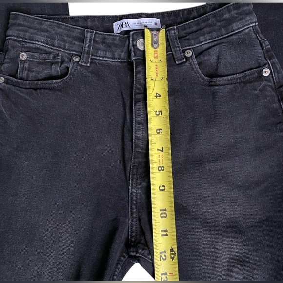 Zara Women’s Black Straight Jeans Size 6 - Picture 5 of 9